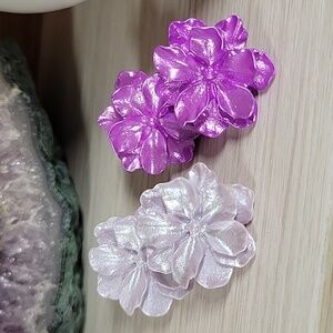 MCM Sculptural Flower Stud Earrings, choice of color